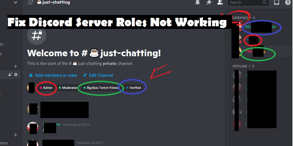 Why are Discord Server Roles Not Working