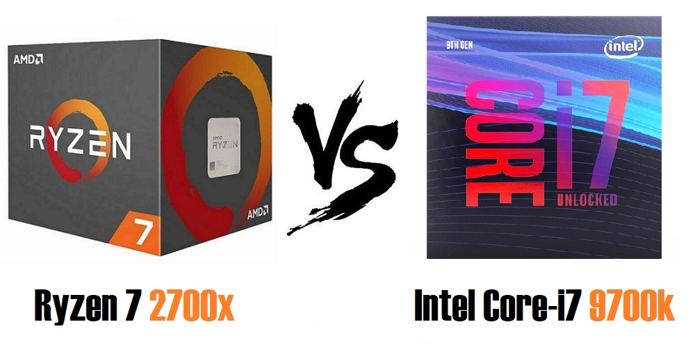Ryzen 7 2700x vs Intel Core-i7 9700k Comparison